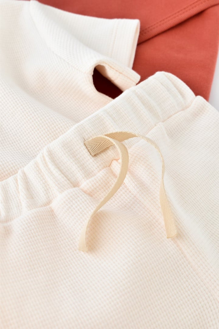 Set tricou cu pantaloni scurti - 100% bumbac organic - , BabyCosy